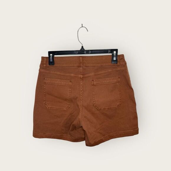 Spanx Tan Khaki Stretch Pull On Shorts Size Small - Picture 3 of 6